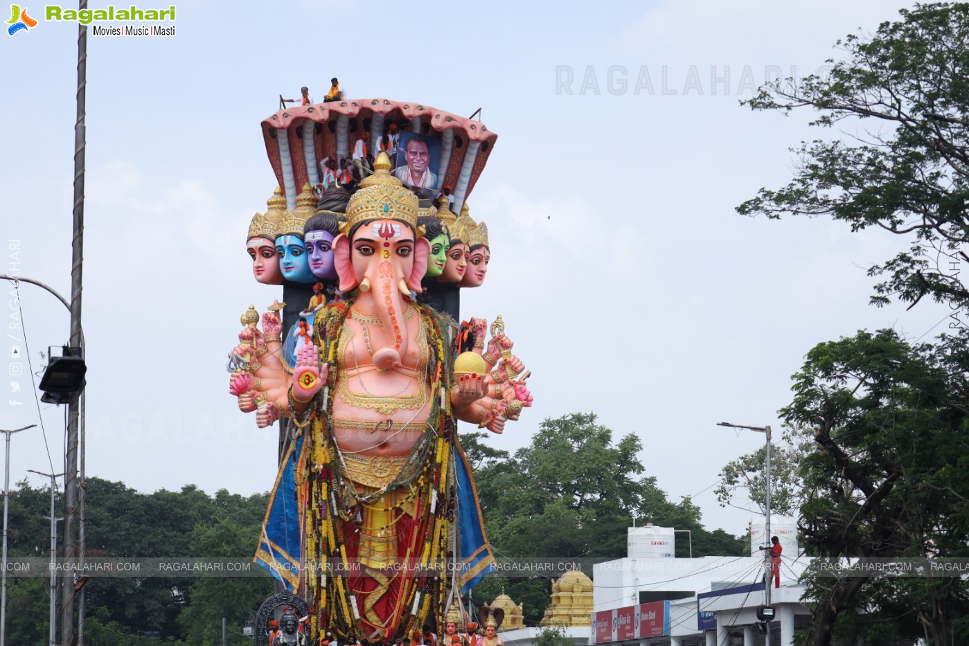 Khairatabad Ganesh Nimajjanam 2024 at Tank Bund in Hyderabad