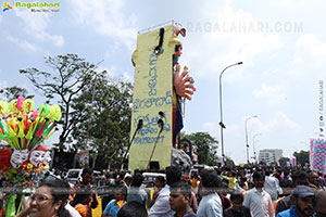 Khairatabad Ganesh Nimajjanam 2024 at Tank Bund in Hyderabad