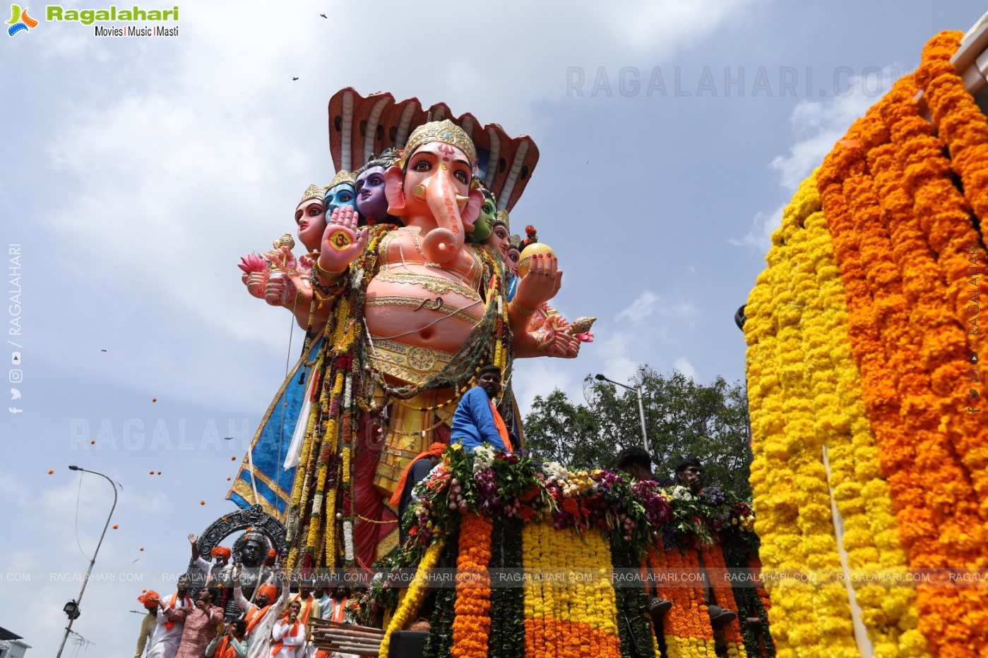 Khairatabad Ganesh Nimajjanam 2024 at Tank Bund in Hyderabad