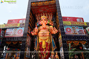 Khairathabad Ganesh as Sri Saptamukha Maha Shakti Ganapathi