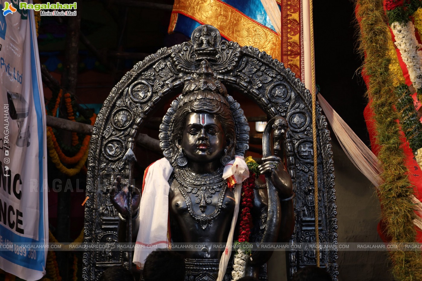 Khairathabad Ganesh 2024 as Sri Saptamukha Maha Shakti Ganapathi- 70 feet Tall Idol