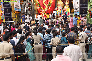 Khairathabad Ganesh as Sri Saptamukha Maha Shakti Ganapathi