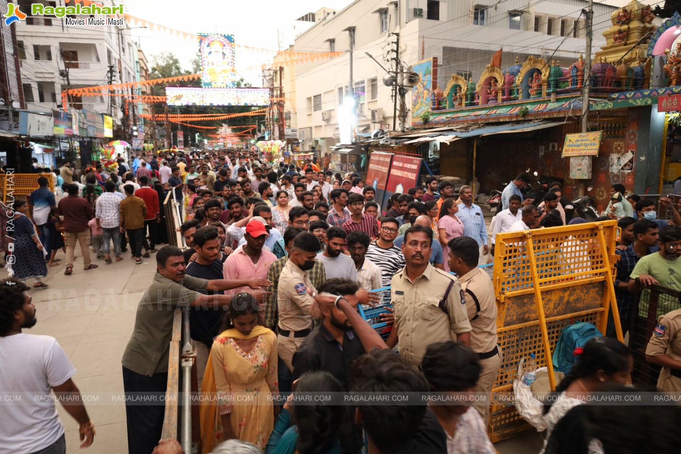 Khairathabad Ganesh 2024 as Sri Saptamukha Maha Shakti Ganapathi- 70 feet Tall Idol