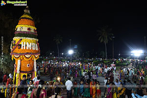 Saddula Bathukamma 2025 Celebrations at Tank Bund, Hyderabad
