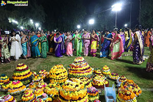 Saddula Bathukamma 2025 Celebrations at Tank Bund, Hyderabad
