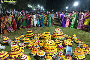 Saddula Bathukamma 2025 Celebrations at Tank Bund, Hyderabad
