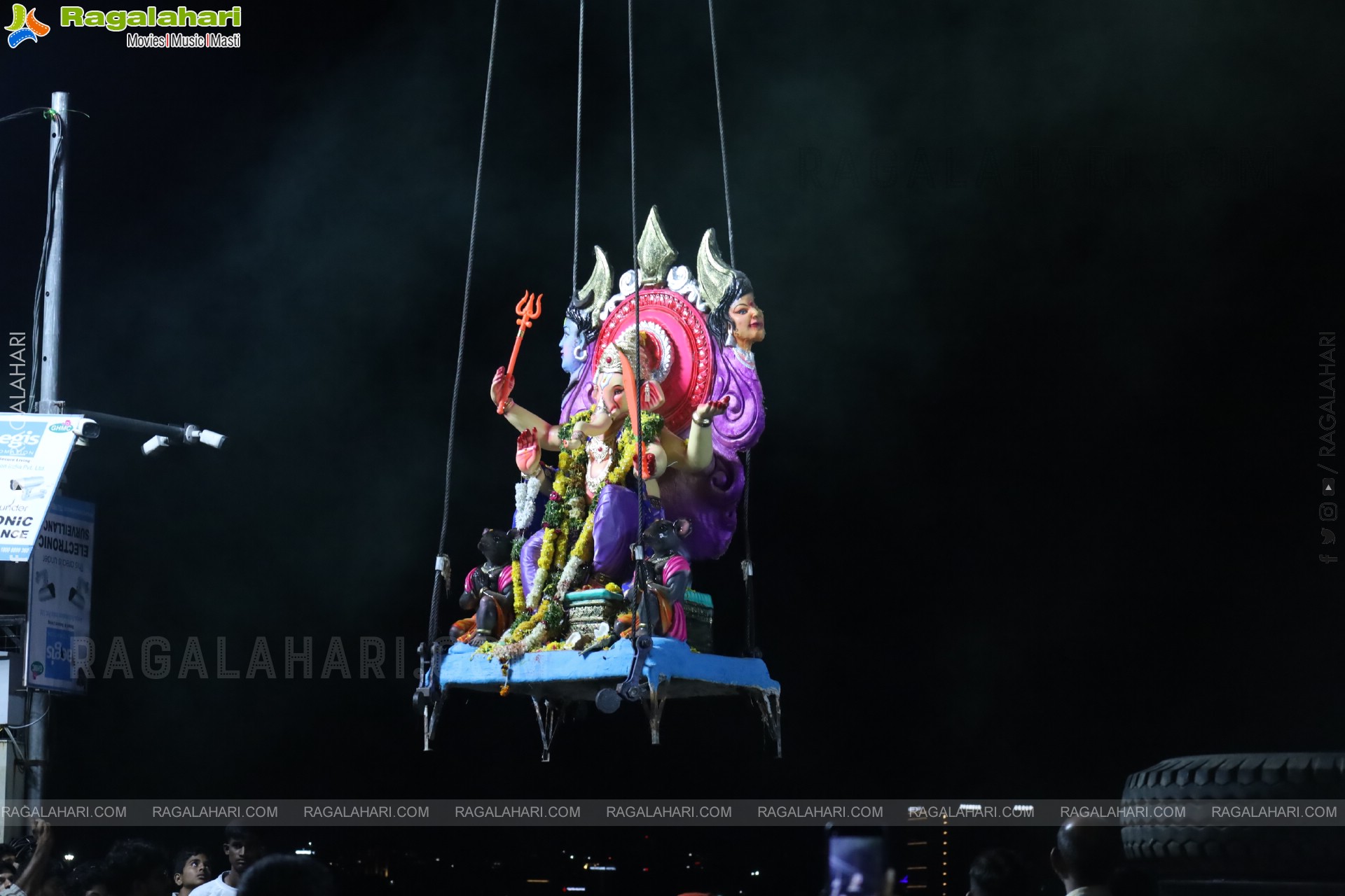 Ganesh Immersion 2025 at Tank Bund, Hyderabad