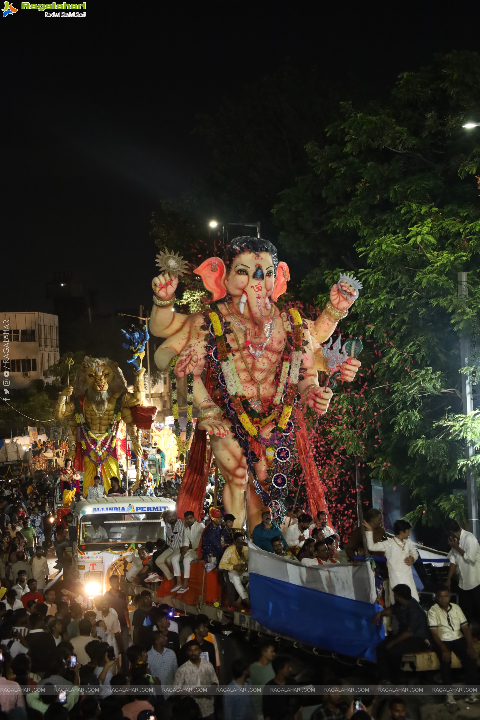 Ganesh Immersion 2025 at Tank Bund, Hyderabad