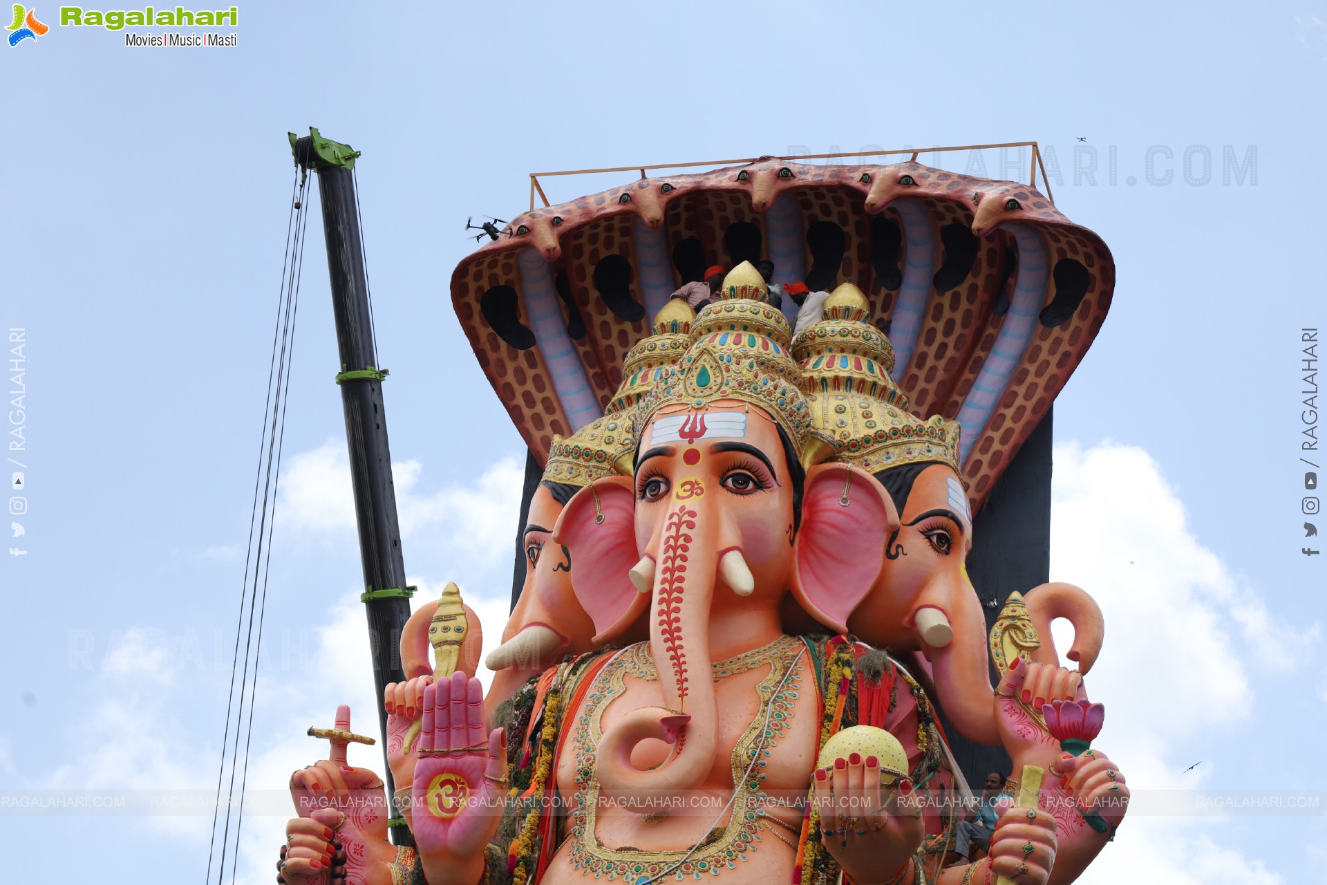 Khairatabad Ganesh Nimajjanam 2025 at Tank Bund in Hyderabad	