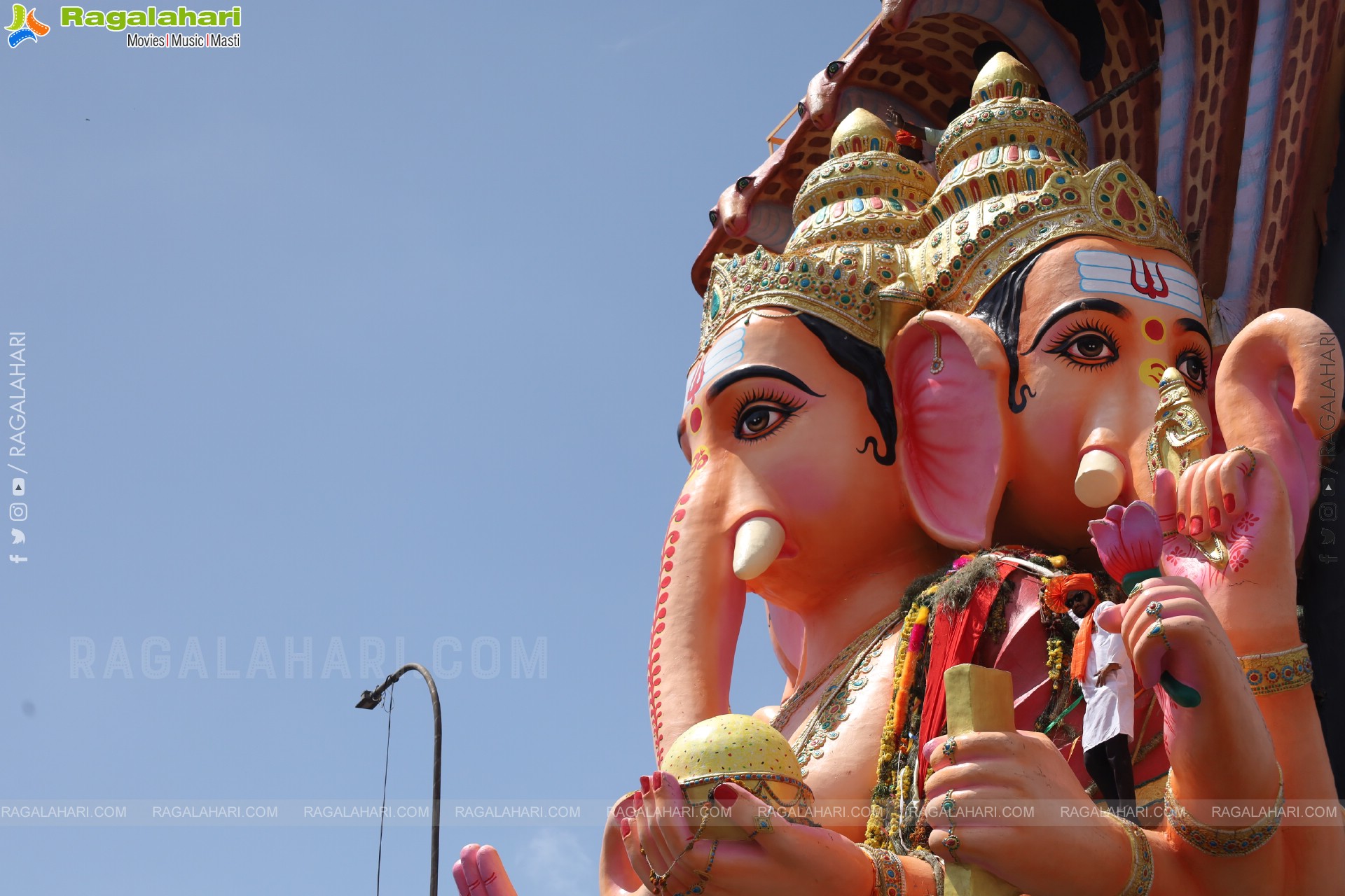 Khairatabad Ganesh Nimajjanam 2025 at Tank Bund in Hyderabad	