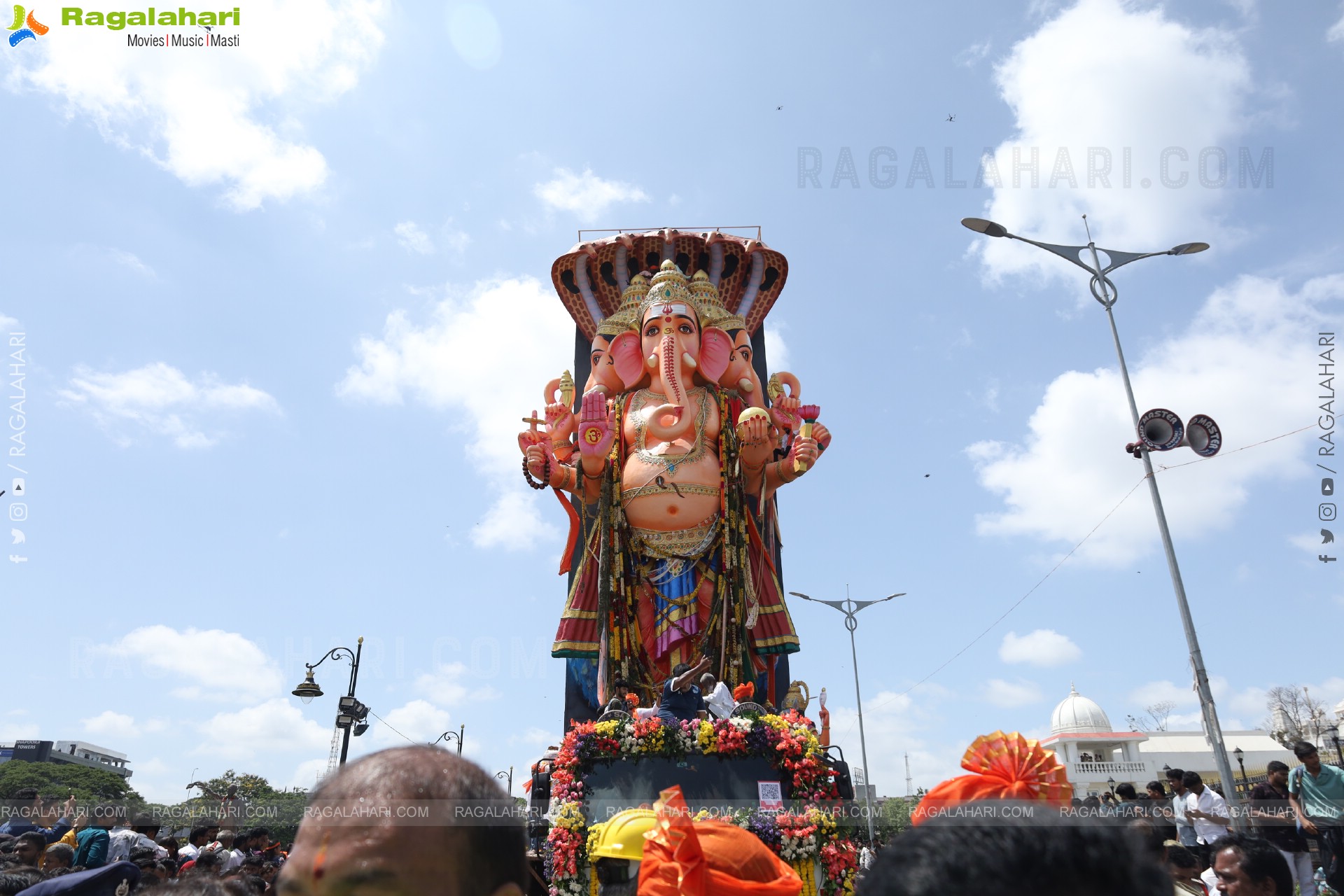 Khairatabad Ganesh Nimajjanam 2025 at Tank Bund in Hyderabad	