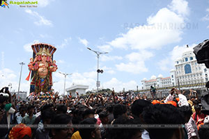 Khairatabad Ganesh Nimajjanam 2025 at Tank Bund in Hyderabad