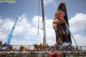 Khairatabad Ganesh Nimajjanam 2025 at Tank Bund in Hyderabad