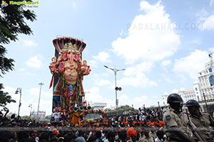 Khairatabad Ganesh Nimajjanam 2025 at Tank Bund in Hyderabad