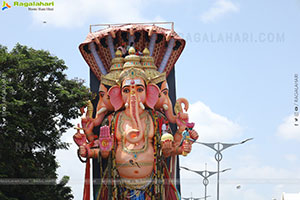 Khairatabad Ganesh Nimajjanam 2025 at Tank Bund in Hyderabad