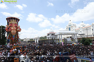 Khairatabad Ganesh Nimajjanam 2025 at Tank Bund in Hyderabad