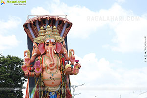Khairatabad Ganesh Nimajjanam 2025 at Tank Bund in Hyderabad