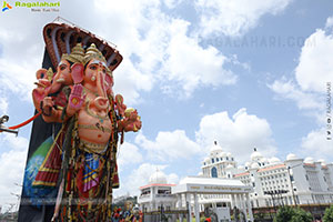 Khairatabad Ganesh Nimajjanam 2025 at Tank Bund in Hyderabad