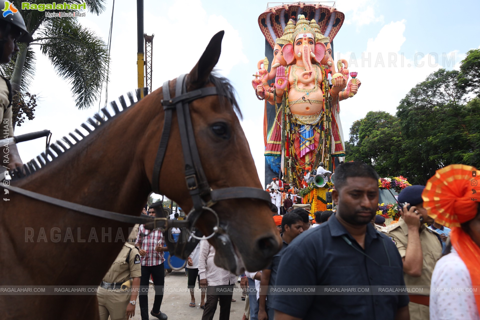 Khairatabad Ganesh Nimajjanam 2025 at Tank Bund in Hyderabad	