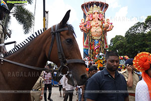 Khairatabad Ganesh Nimajjanam 2025 at Tank Bund in Hyderabad