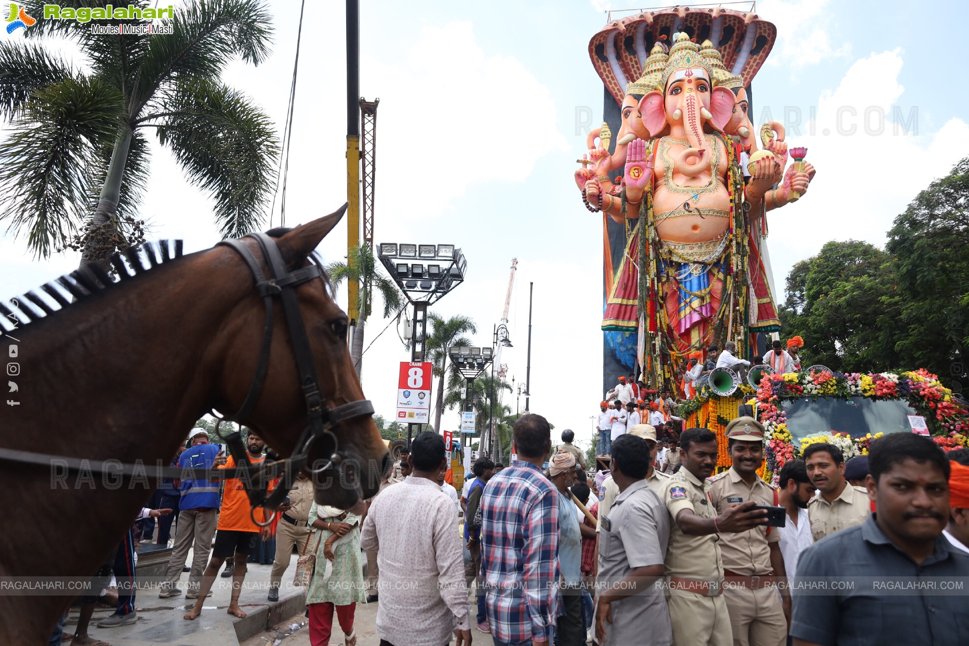 Khairatabad Ganesh Nimajjanam 2025 at Tank Bund in Hyderabad	