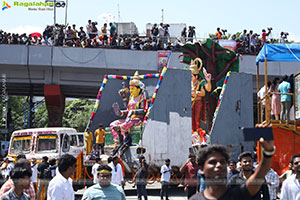 Khairatabad Ganesh Nimajjanam 2025 at Tank Bund in Hyderabad