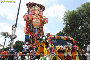 Khairatabad Ganesh Nimajjanam 2025 at Tank Bund in Hyderabad
