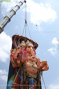 Khairatabad Ganesh Nimajjanam 2025 at Tank Bund in Hyderabad