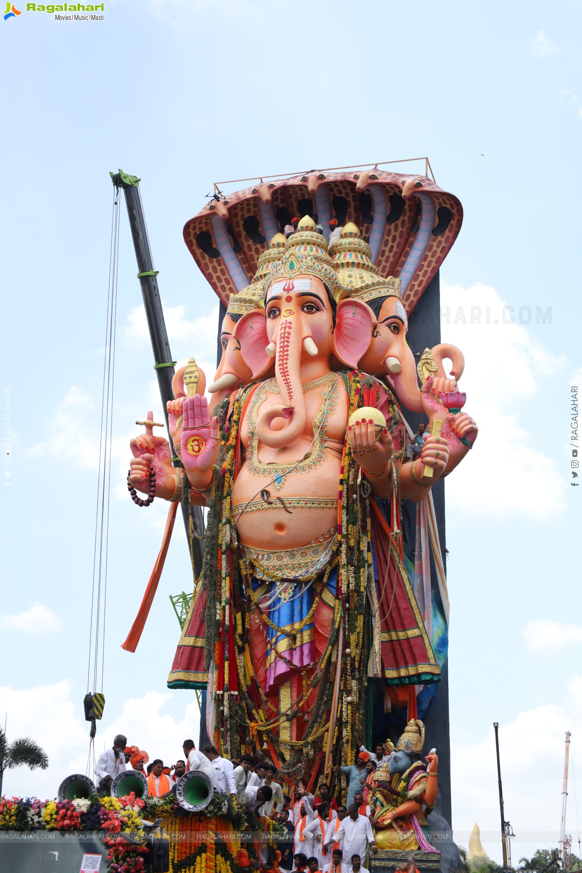 Khairatabad Ganesh Nimajjanam 2025 at Tank Bund in Hyderabad	