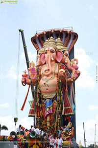 Khairatabad Ganesh Nimajjanam 2025 at Tank Bund in Hyderabad