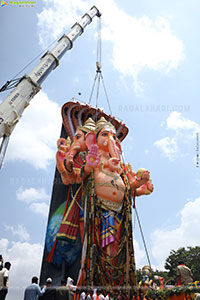 Khairatabad Ganesh Nimajjanam 2025 at Tank Bund in Hyderabad