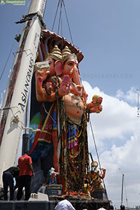 Khairatabad Ganesh Nimajjanam 2025 at Tank Bund in Hyderabad