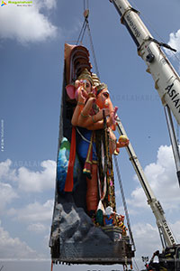 Khairatabad Ganesh Nimajjanam 2025 at Tank Bund in Hyderabad