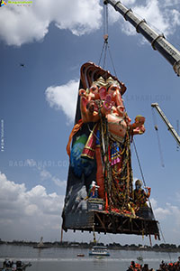 Khairatabad Ganesh Nimajjanam 2025 at Tank Bund in Hyderabad