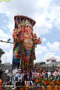 Khairatabad Ganesh Nimajjanam 2025 at Tank Bund in Hyderabad