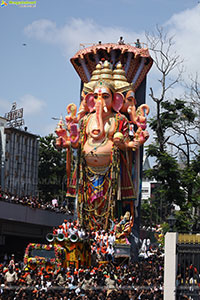 Khairatabad Ganesh Nimajjanam 2025 at Tank Bund in Hyderabad