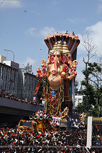 Khairatabad Ganesh Nimajjanam 2025 at Tank Bund in Hyderabad