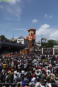 Khairatabad Ganesh Nimajjanam 2025 at Tank Bund in Hyderabad