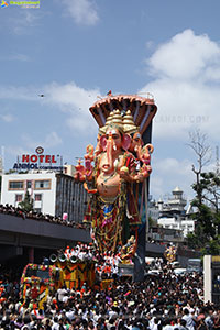 Khairatabad Ganesh Nimajjanam 2025 at Tank Bund in Hyderabad