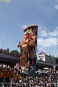Khairatabad Ganesh Nimajjanam 2025 at Tank Bund in Hyderabad