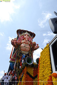 Khairatabad Ganesh Nimajjanam 2025 at Tank Bund in Hyderabad