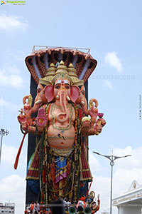 Khairatabad Ganesh Nimajjanam 2025 at Tank Bund in Hyderabad