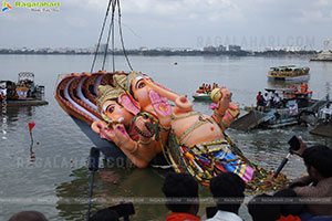 Khairatabad Ganesh Nimajjanam 2025 at Tank Bund in Hyderabad