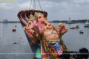 Khairatabad Ganesh Nimajjanam 2025 at Tank Bund in Hyderabad