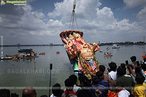 Khairatabad Ganesh Nimajjanam 2025 at Tank Bund in Hyderabad