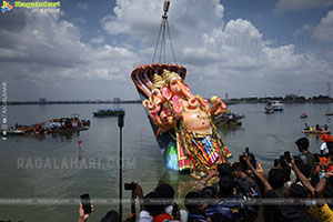 Khairatabad Ganesh Nimajjanam 2025 at Tank Bund in Hyderabad