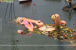 Khairatabad Ganesh Nimajjanam 2025 at Tank Bund in Hyderabad