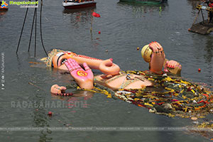 Khairatabad Ganesh Nimajjanam 2025 at Tank Bund in Hyderabad