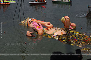 Khairatabad Ganesh Nimajjanam 2025 at Tank Bund in Hyderabad