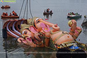 Khairatabad Ganesh Nimajjanam 2025 at Tank Bund in Hyderabad